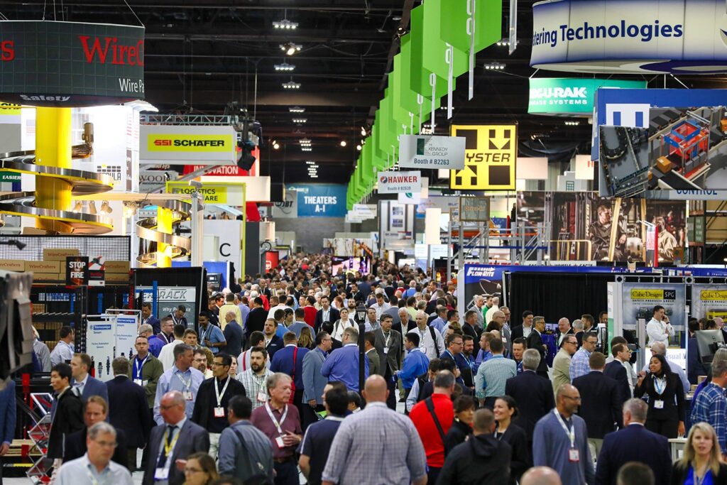 large crowd at trade show