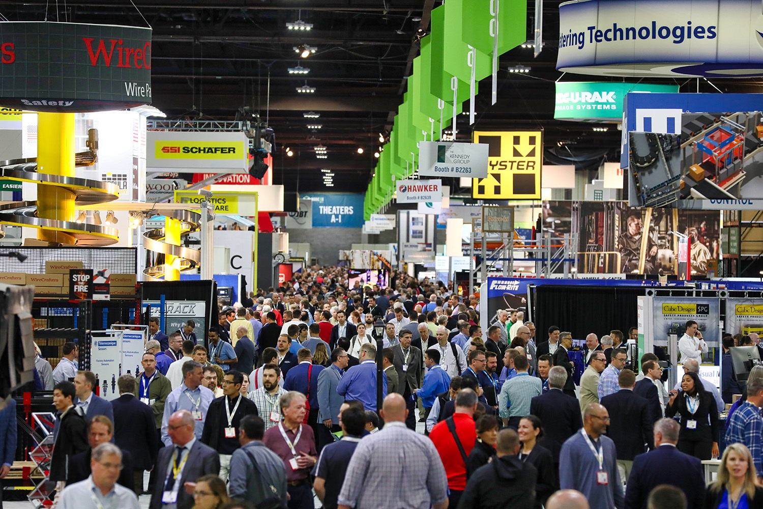 large crowd at trade show